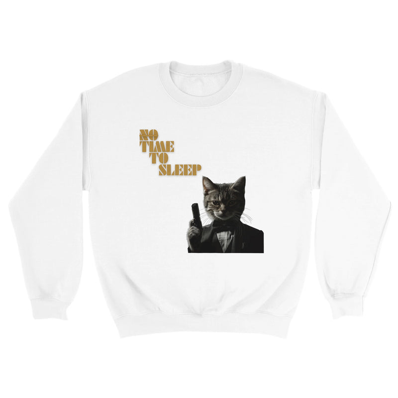 Sudadera Unisex Estampado de Gato "Bond, James Miau" Michilandia | La tienda online de los fans de gatos