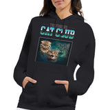 Sudadera con Capucha Unisex Estampado de Gato "El Club de los Gatos Furiosos" Michilandia