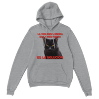 Sudadera con Capucha Unisex Estampado de Gato "Solución Felina" Michilandia | La tienda online de los fans de gatos