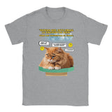 Camiseta unisex estampado de gato "Melancolía Digital" Michilandia | La tienda online de los amantes de gatos