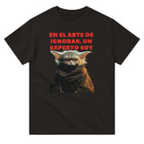 Camiseta Unisex Estampado de Gato "Yoda Miau" Michilandia | La tienda online de los fans de gatos