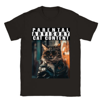 Camiseta unisex estampado de gato 