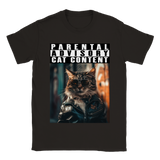 Camiseta unisex estampado de gato "Michi Rockero"