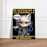 Lienzo de Gato "Cyborg Kitty" Michilandia | La tienda online de los amantes de gatos