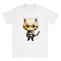 Camiseta unisex estampado de gato "Gatenos: El Cyborg Felino"