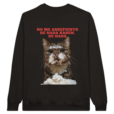 Sudadera Unisex Estampado de Gato 