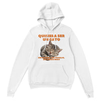 Sudadera con Capucha Unisex Estampado de Gato "Vida de Miau" Michilandia | La tienda online de los fans de gatos