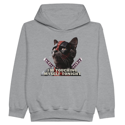 Sudadera con capucha júnior estampado de gato "MiauPool" Michilandia