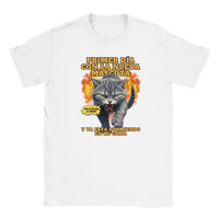 Camiseta Junior Unisex Estampado de Gato 