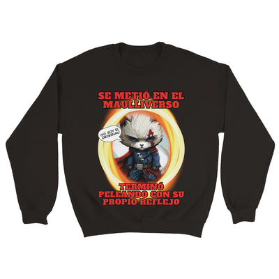 Sudadera unisex estampado de gato 