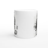 Taza Blanca con Impresión de Gato "Comando Gatuno SWAT" Michilandia | La tienda online de los fans de gatos