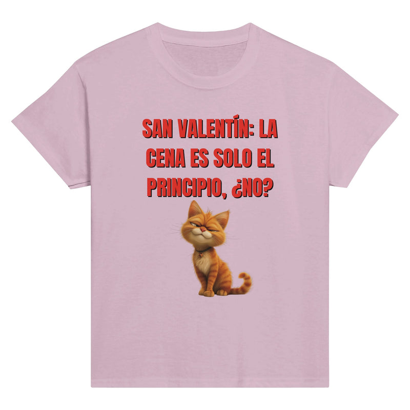 Camiseta Junior Unisex Estampado de Gato "San Valentín Gatuno" Michilandia | La tienda online de los fans de gatos