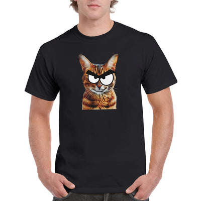 Camiseta Unisex Estampado de Gato 