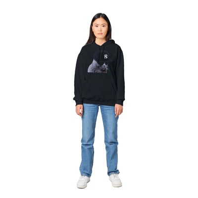 Sudadera con Capucha Unisex Estampado de Gato "El Swag" Michilandia | La tienda online de los fans de gatos