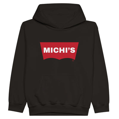 Sudadera con capucha júnior estampado de gato "Michi's Denim" Michilandia | La tienda online de los fans de gatos