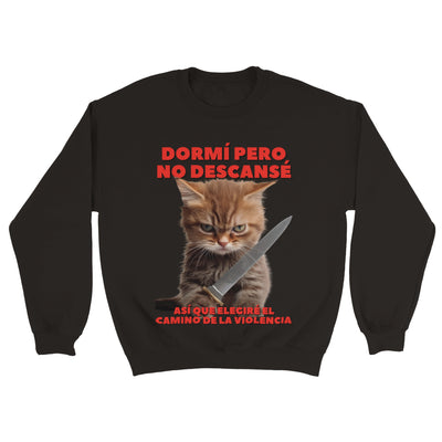 Sudadera Unisex Estampado de Gato 