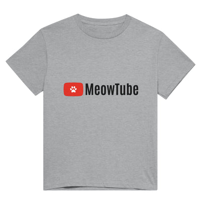 Camiseta Unisex Estampado de Gato "MeowTube" Michilandia | La tienda online de los fans de gatos