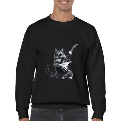 Sudadera Unisex Estampado de Gato 