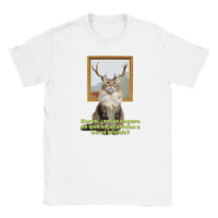 Camiseta Junior Unisex Estampado de Gato 