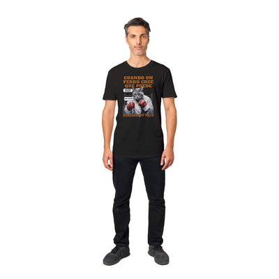 Camiseta unisex estampado de gato "Round One" Michilandia | La tienda online de los amantes de gatos