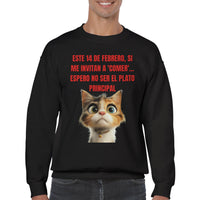 Sudadera Unisex Estampado de Gato "Cita Gatuna" Michilandia | La tienda online de los fans de gatos