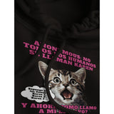 Sudadera con Capucha Unisex Estampado de Gato "El Gran Descubrimiento" Michilandia | La tienda online de los fans de gatos