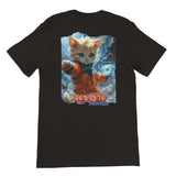 Camiseta Prémium Unisex Impresión Trasera de Gato "Torbellino Miau" Michilandia | La tienda online de los fans de gatos