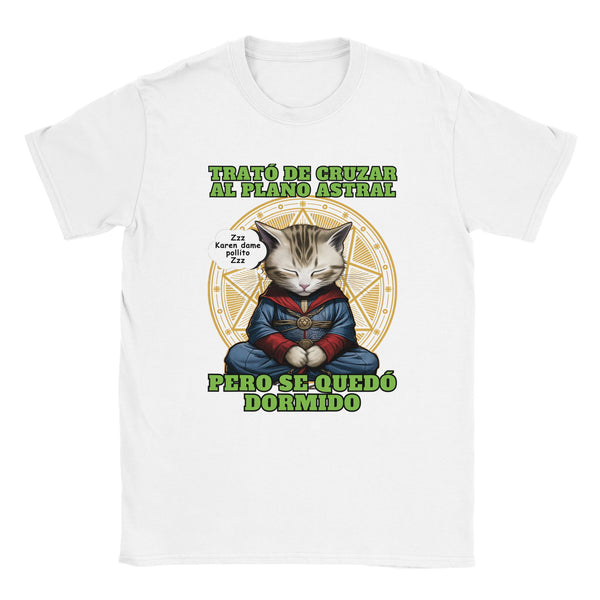 Camiseta unisex estampado de gato "Doctor Miau" Michilandia | La tienda online de los amantes de gatos