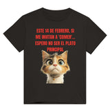 Camiseta Unisex Estampado de Gato "Cita Gatuna" Michilandia | La tienda online de los fans de gatos