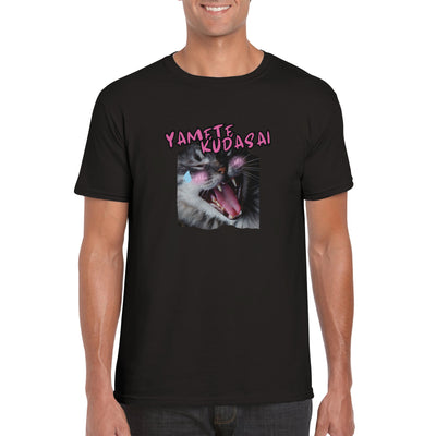 Camiseta unisex estampado de gato 