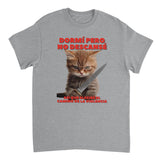 Camiseta Unisex Estampado de Gato "Amanecer Agresivo" Michilandia | La tienda online de los fans de gatos