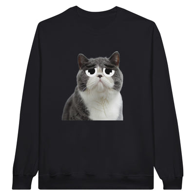 Sudadera Unisex Estampado de Gato 