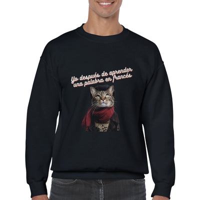 Sudadera Unisex Estampado de Gato 