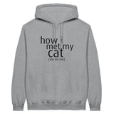 Sudadera con Capucha Unisex Estampado de Gato "Primer Mordisco" Michilandia | La tienda online de los fans de gatos