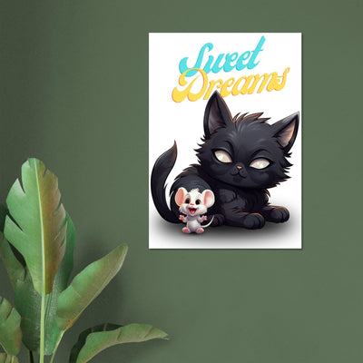 Póster de gato "Sweet Dreams" Gelato