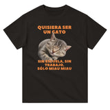 Camiseta Unisex Estampado de Gato "Vida de Miau" Michilandia | La tienda online de los fans de gatos