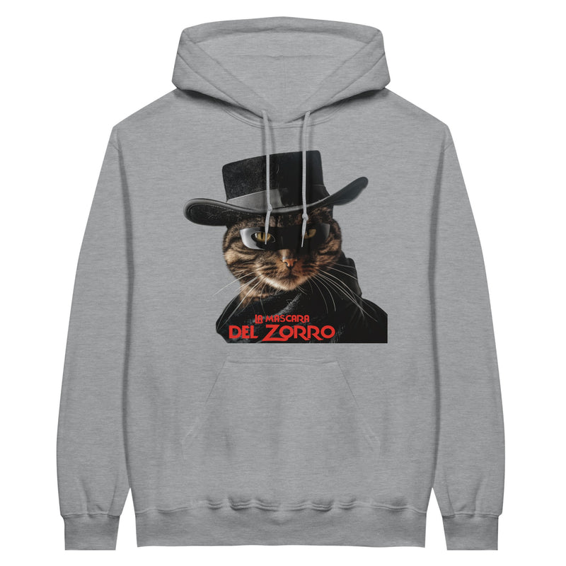 Sudadera con Capucha Unisex Estampado de Gato "Miau Enmascarado" Michilandia