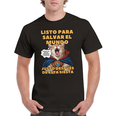 Camiseta Unisex Estampado de Gato 