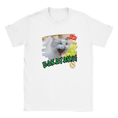 Camiseta Junior Unisex Estampado de Gato 