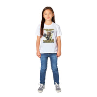 Camiseta Junior Unisex Estampado de Gato "El trueno que Maulla"