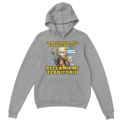 Sudadera con capucha unisex estampado de gato "Caballero del Sofá" Michilandia | La tienda online de los amantes de gatos