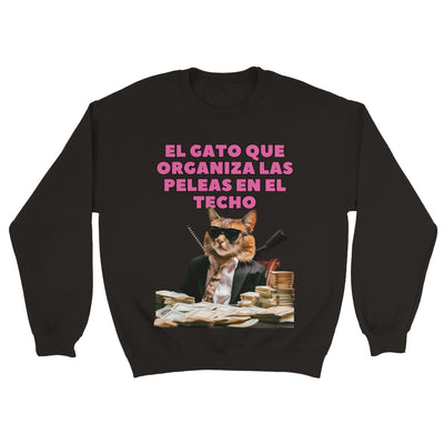 Sudadera Unisex Estampado de Gato 