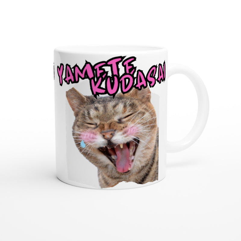 Taza blanca con impresión de gato "Meme Neko Anime" Michilandia | La tienda online de los amantes de gatos