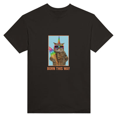 Camiseta Unisex Estampado de Gato 