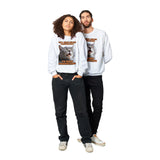 Sudadera Unisex Estampado de Gato "Siesta Productiva" Michilandia | La tienda online de los fans de gatos