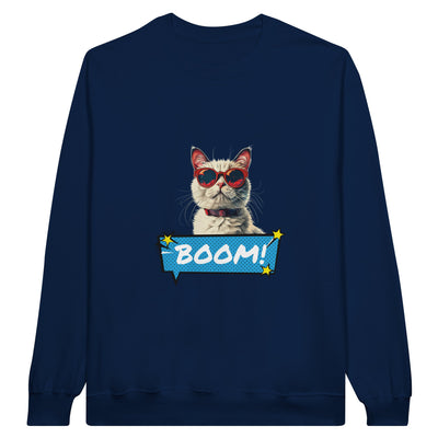 Sudadera Unisex Estampado de Gato "Explosión Miau" Michilandia