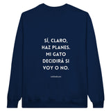 Sudadera Unisex Estampado de Gato "Dictador Doméstico" Michilandia | La tienda online de los fans de gatos