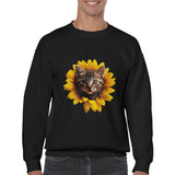 Sudadera Unisex Estampado de Gato "Miau Solar" Michilandia