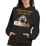 Sudadera con Capucha Unisex Estampado de Gato "Rompehielos" Michilandia