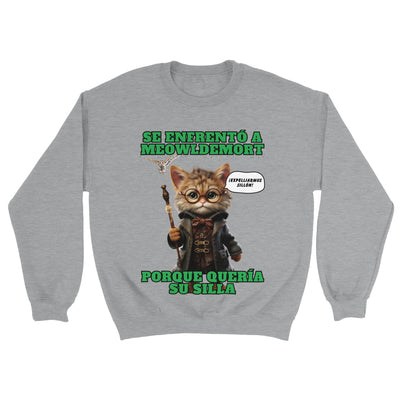 Sudadera unisex estampado de gato "Guardián del Sillón" Michilandia | La tienda online de los amantes de gatos